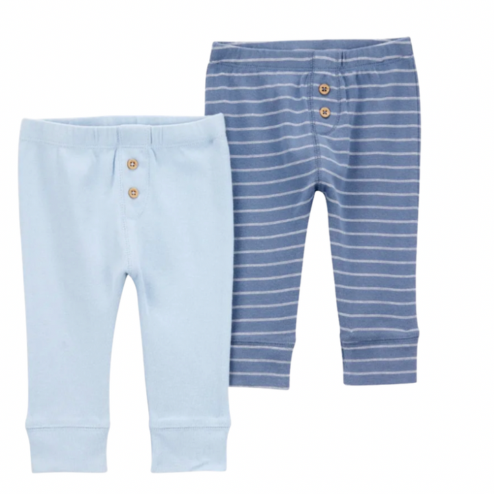Set de 2 pantalones de algodón para bebé niño