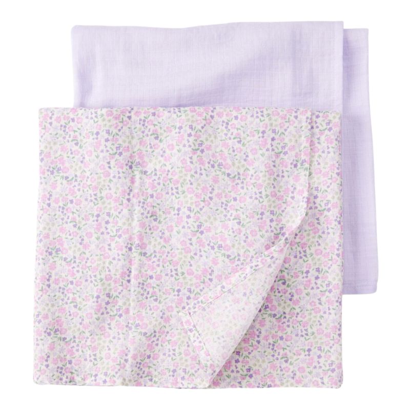 Set de 2 cobijas de muselina para bebé